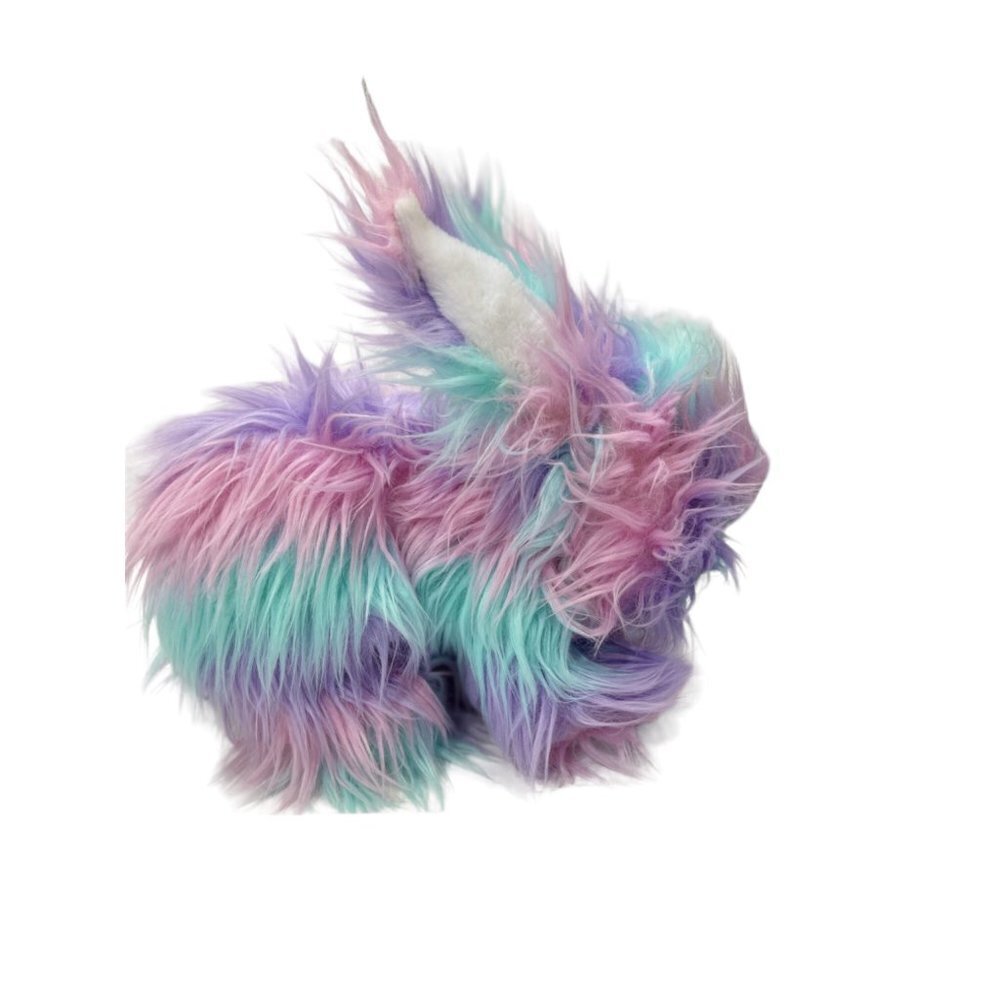 BUILD-A-BEAR Pastel Fuzzy Bunny 12" Plush Stuffed Animal Collectible Easter‎ EUC